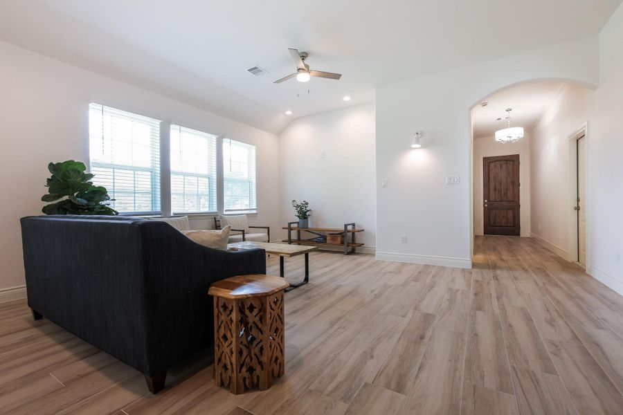 Furnished interior view inside a new home in , Pearland (Image 17).