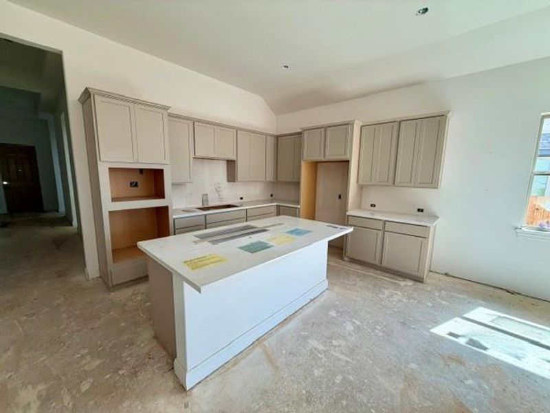 In-progress construction of a new home in Oaks at San Gabriel, Georgetown, TX (Image 33).