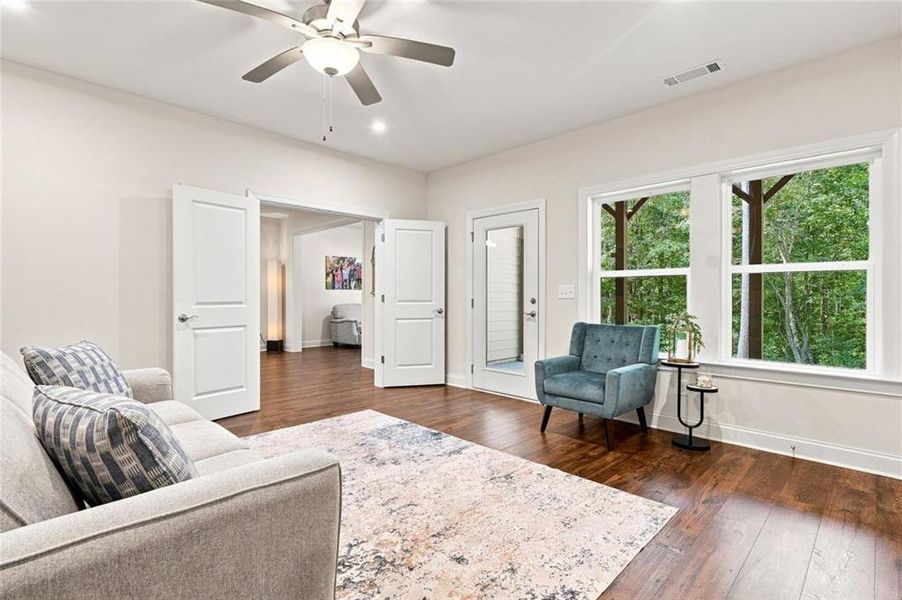 Furnished interior view inside a new home in , Ellijay (Image 33).
