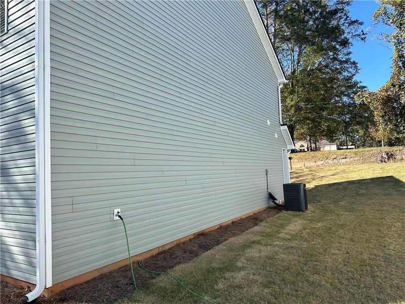 Exterior details and patio area of a home in , Toccoa (Image 3). Exterior details and patio area of a home in , Toccoa (Image 3).