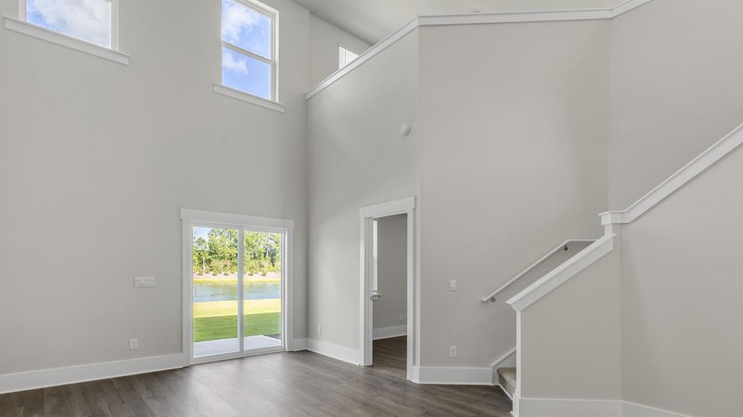 Spacious, unfurnished interior of a new home in The Palms at Indigo Preserve Townhomes, Leland (Image 14). Spacious, unfurnished interior of a new home in The Palms at Indigo Preserve Townhomes, Leland (Image 14).