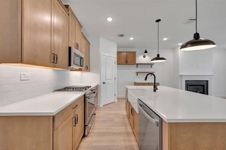 Furnished interior view inside a new home in Aspire at Reunion, Newark (Image 10).