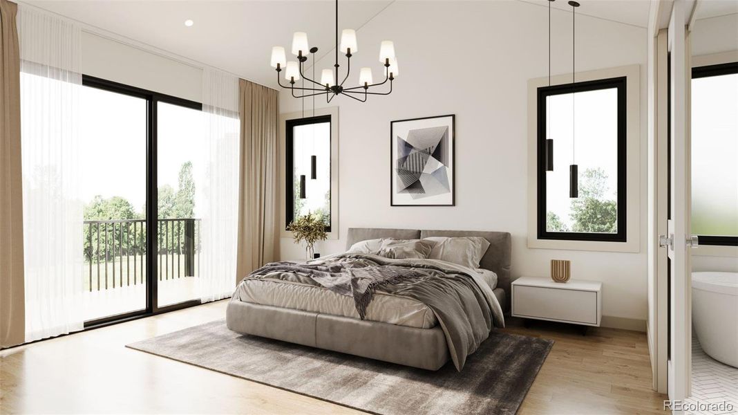 Furnished interior view inside a new home in , Englewood (Image 7).