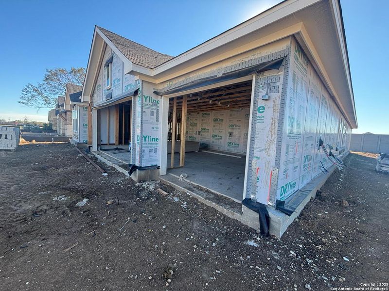 In-progress construction of a new home in Saddlebrook Ranch, Schertz, TX (Image 28).