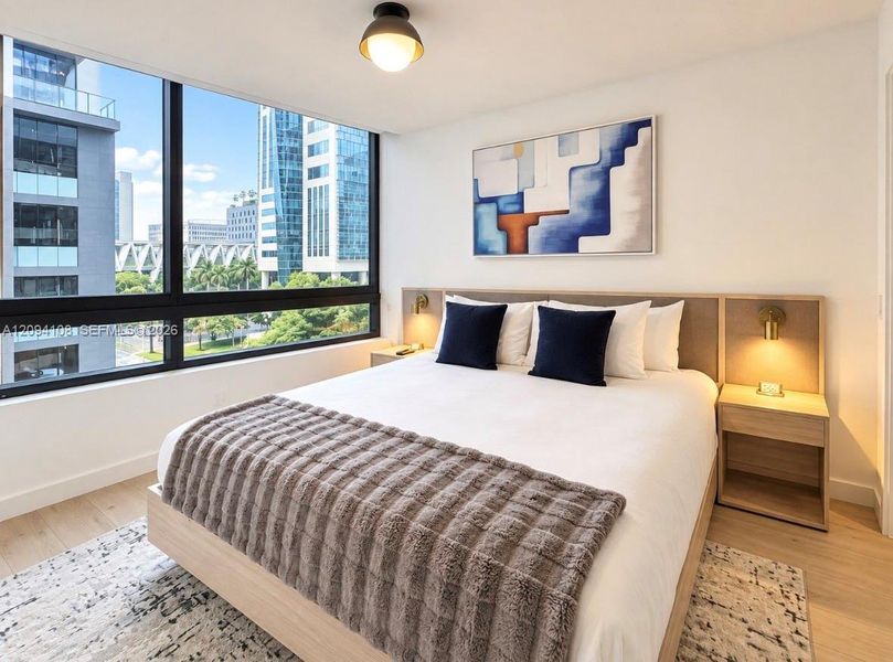 Furnished interior view inside a new home in , Miami (Image 12).