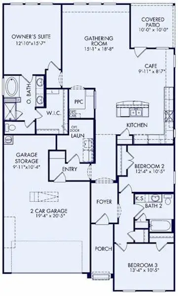 1,738 sqft One-Story 1,738 sqft One-Story