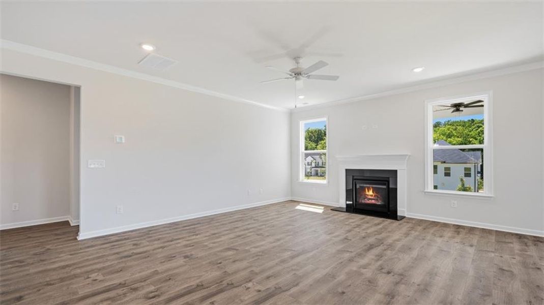 Spacious, unfurnished interior of a new home in The Gates at Pates Creek, Hampton (Image 27). Spacious, unfurnished interior of a new home in The Gates at Pates Creek, Hampton (Image 27).