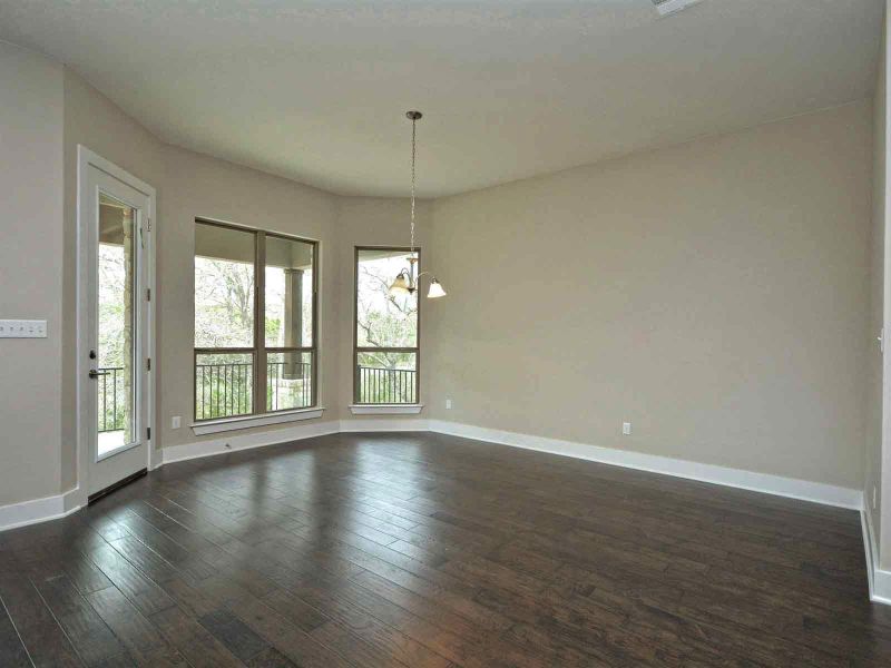 Representative unfurnished interior of a home built from the Madera II by Giddens Homes in Scofield Farms Estates, Georgetown (Image 433).