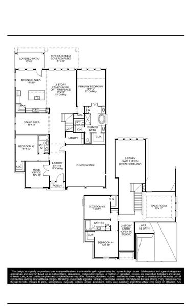 2D floor plan layout of this home in Cross Creek West, Fulshear, TX (Image 2). 2D floor plan layout of this home in Cross Creek West, Fulshear, TX (Image 2).