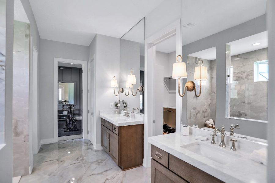 Representative furnished interior of a home built from the Lola - Hidden Creek by MasterCraft Builder Group in SilverLeaf, St. Augustine (Image 10).