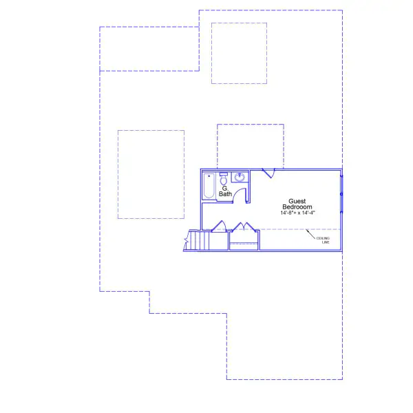 2D floor plan layout of this home in Hendrix Farms, Lexington, SC (Image 3).