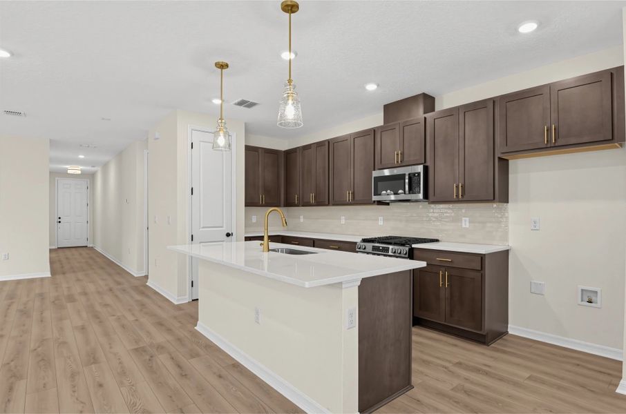Furnished interior view inside a new home in Ardisia Park, New Smyrna Beach (Image 10).