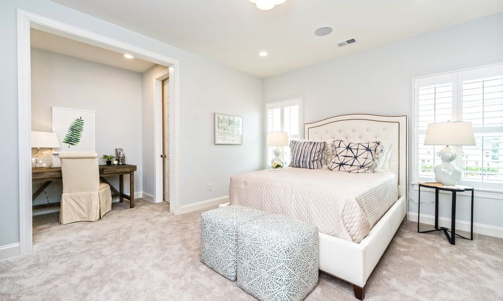 Representative furnished interior of a home built from the Coronado by Classica Homes in Weddington Grove, Weddington (Image 35).