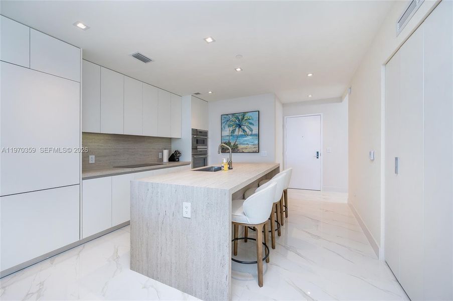 Furnished interior view inside a new home in , Miami (Image 12).