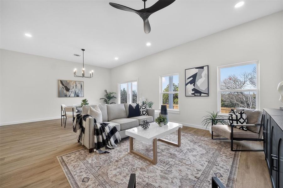 Furnished interior view inside a new home in , Dallas (Image 6).