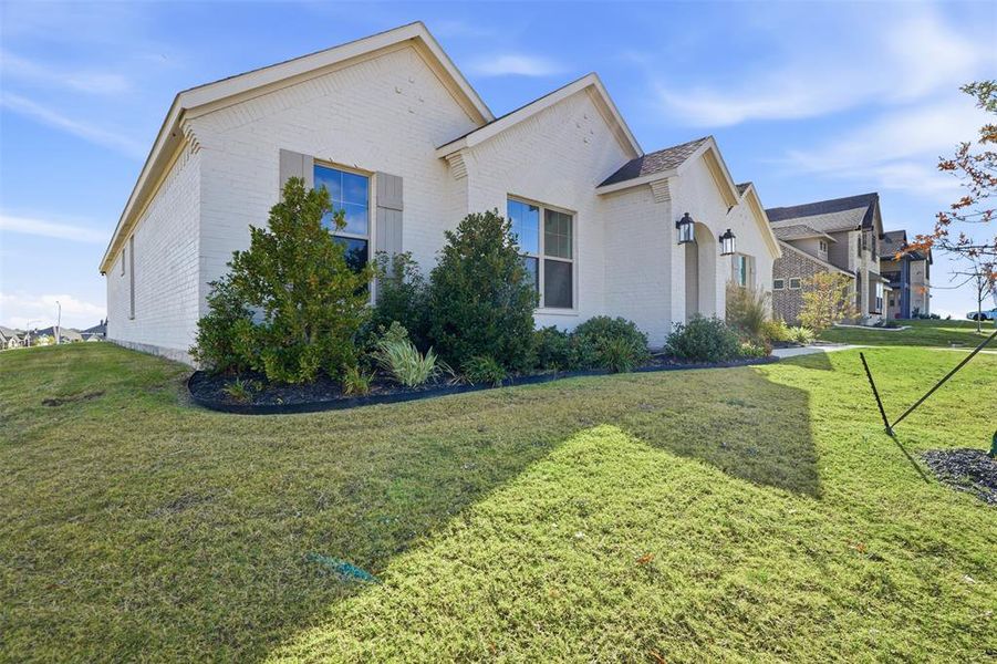 Exterior details and patio area of a home in Wildcat Ridge, Godley (Image 4). Exterior details and patio area of a home in Wildcat Ridge, Godley (Image 4).
