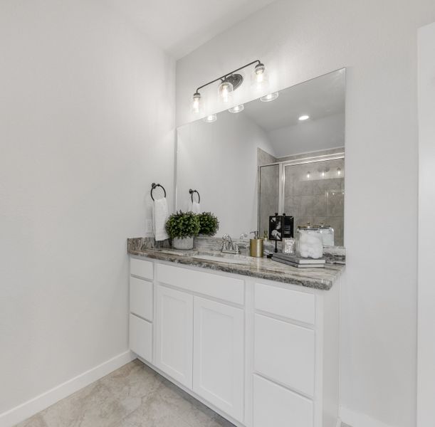 Representative furnished interior of a home built from the The Dahlia by Avonley Homes in Austin's Colony, Bryan (Image 15).