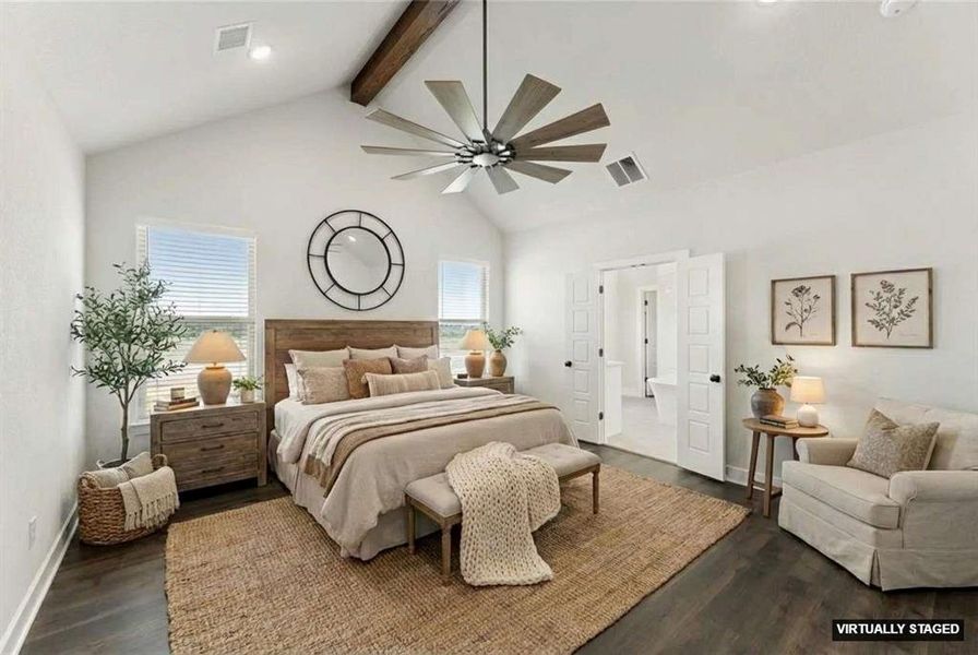 Furnished interior view inside a new home in , Azle (Image 12).