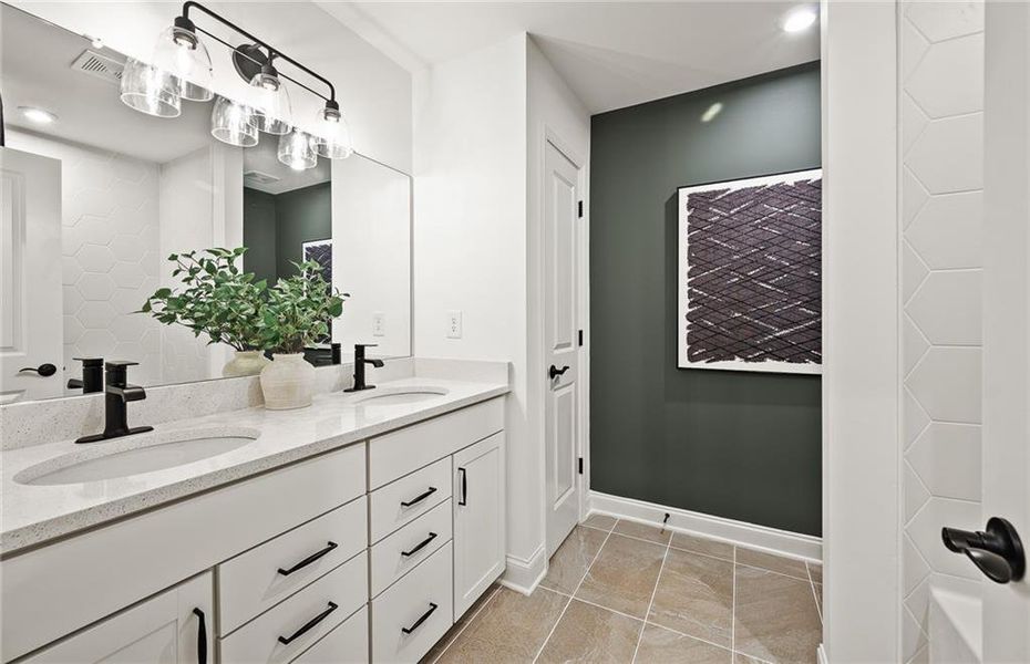 Furnished interior view inside a new home in Oakwood, Cumming (Image 12). Furnished interior view inside a new home in Oakwood, Cumming (Image 12).