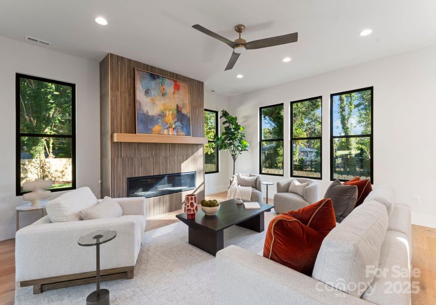 Furnished interior view inside a new home in , Charlotte (Image 7). Furnished interior view inside a new home in , Charlotte (Image 7).