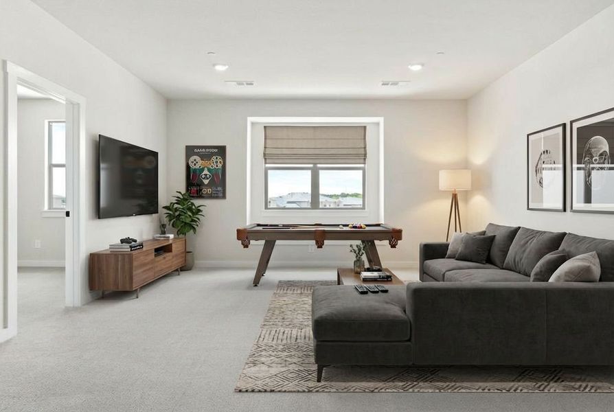 Furnished interior view inside a new home in Cottonwood Creek, Rowlett (Image 32).