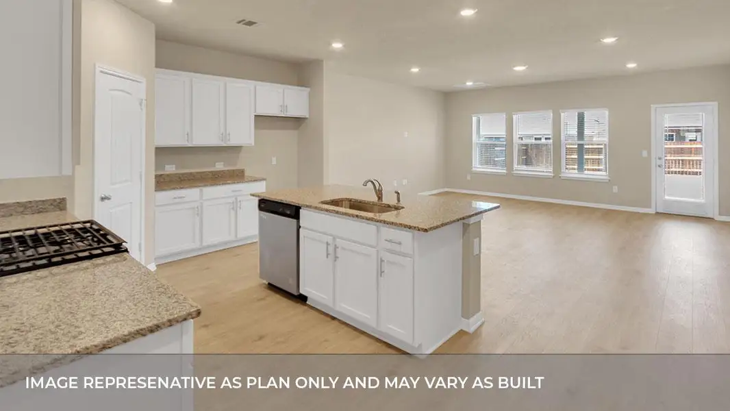 Furnished interior view inside a new home in Bar W Ranch, Leander (Image 4).