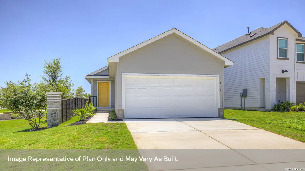 Front exterior of a new home in Bollinger, Maxwell, TX, highlighting curb appeal (Image 2). Front exterior of a new home in Bollinger, Maxwell, TX, highlighting curb appeal (Image 2).