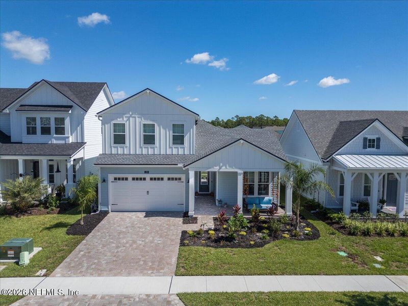 Front exterior of a new home in , Ponte Vedra, FL, highlighting curb appeal (Image 22). Front exterior of a new home in , Ponte Vedra, FL, highlighting curb appeal (Image 22).