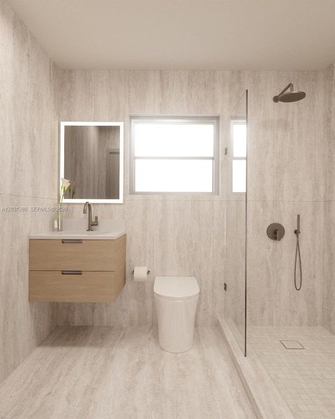Furnished interior view inside a new home in , Miami Beach (Image 13).