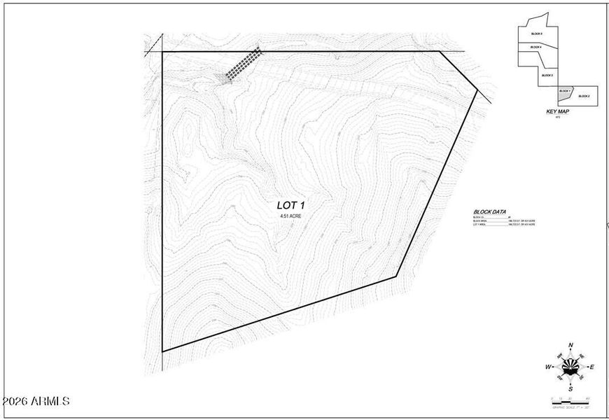 Lot 1 Contours Map