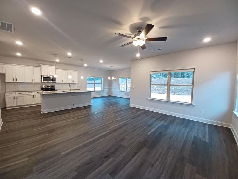 Representative unfurnished interior of a home built from the 2408 by Adams Homes in Rockfish Pointe, Wallace (Image 7).