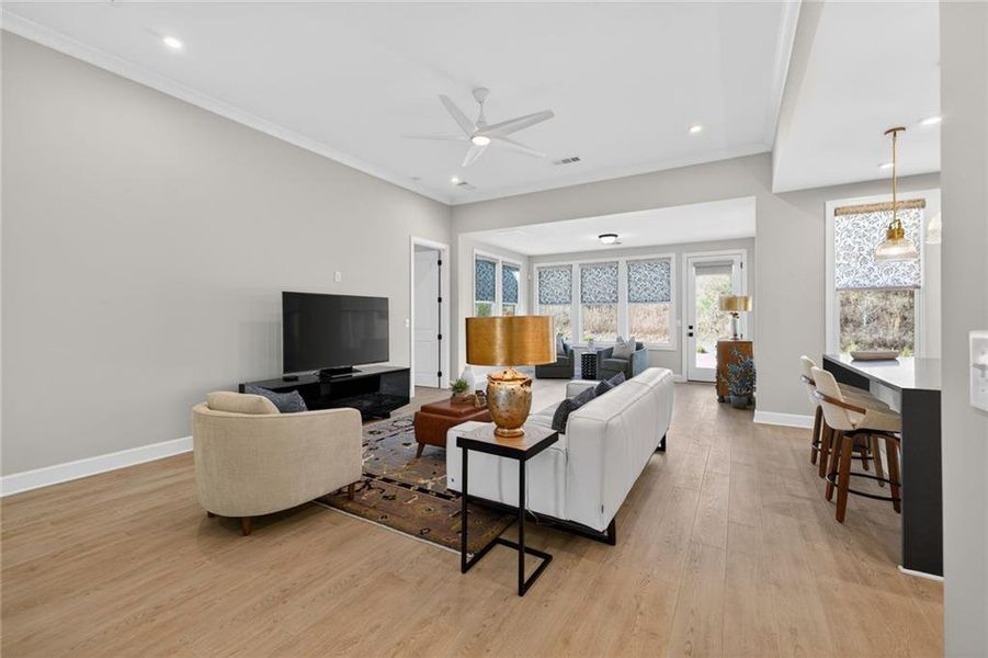 Furnished interior view inside a new home in , Hoschton (Image 39).