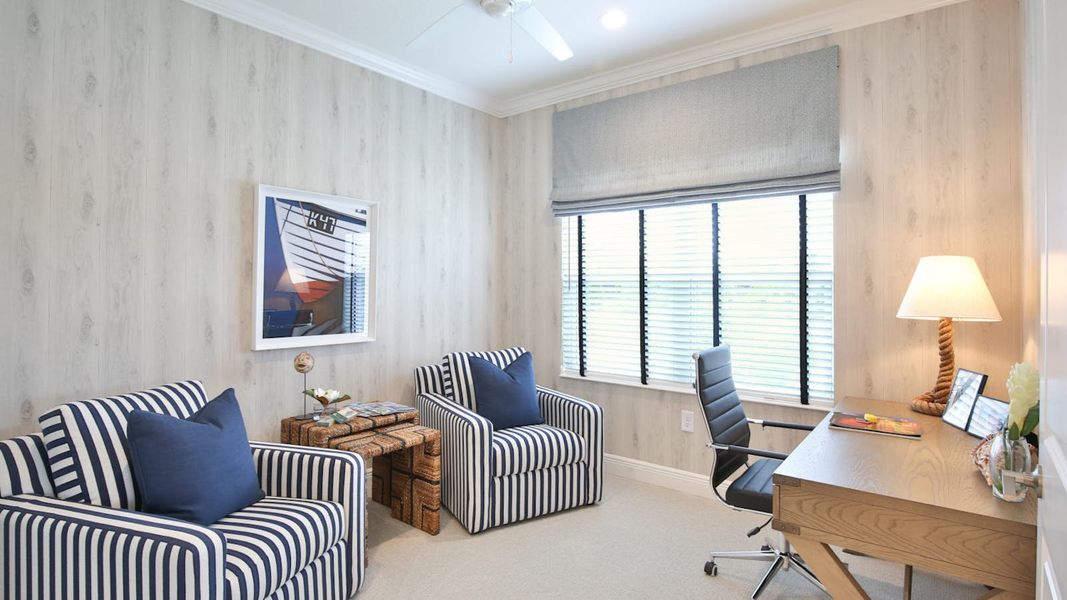 Furnished interior view inside a new home in Boca Royale Golf and Country Club at Wellen Park, Englewood (Image 13). Furnished interior view inside a new home in Boca Royale Golf and Country Club at Wellen Park, Englewood (Image 13).