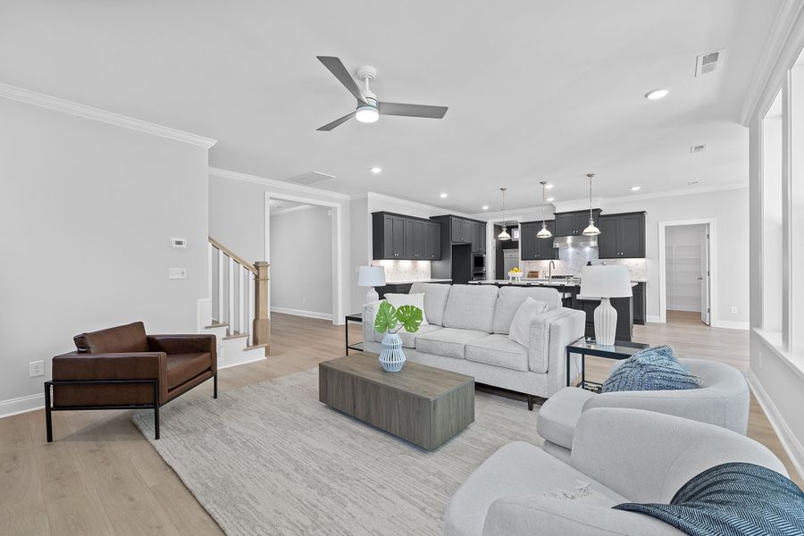 Representative furnished interior of a home built from the The Whitley by RobuckHomes in Kennebec Crossing, Angier (Image 77). Representative furnished interior of a home built from the The Whitley by RobuckHomes in Kennebec Crossing, Angier (Image 77).