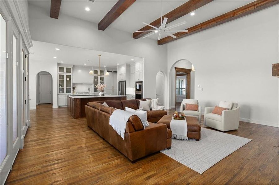 Furnished interior view inside a new home in Bella Crossing, Fort Worth (Image 25).