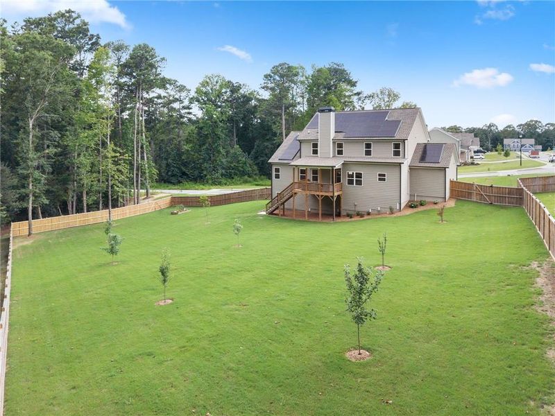 Exterior details and patio area of a home in Woodland Hills, Loganville (Image 36). Exterior details and patio area of a home in Woodland Hills, Loganville (Image 36).
