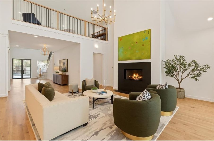 Furnished interior view inside a new home in , Dallas (Image 28). Furnished interior view inside a new home in , Dallas (Image 28).