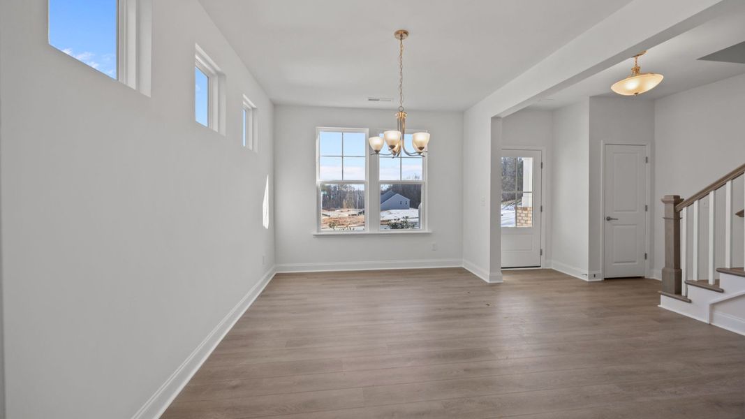 The Burton Plan in Farms at Bellingham by DRB Homes in Charlotte NC -Dining Area