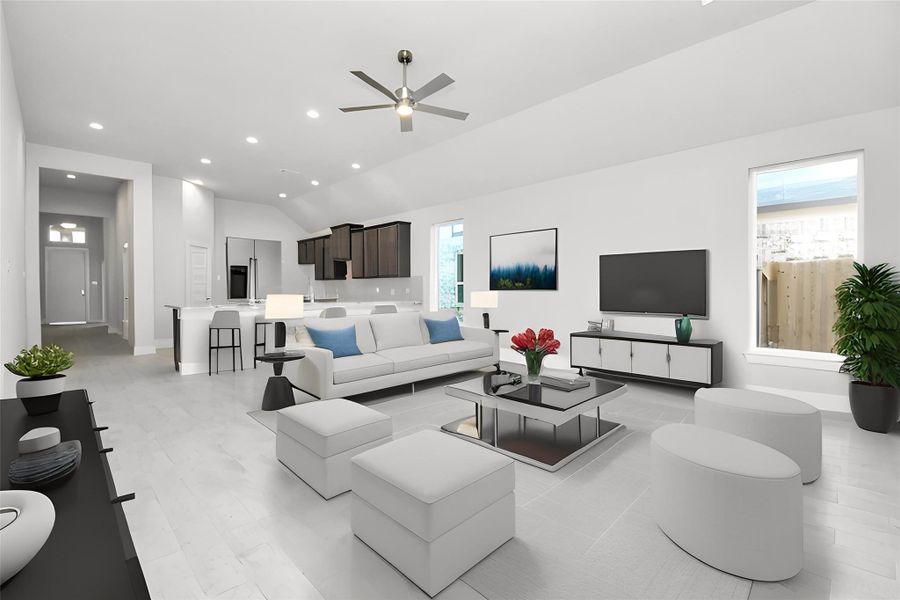 Furnished interior view inside a new home in Bradbury Forest, Spring (Image 13).