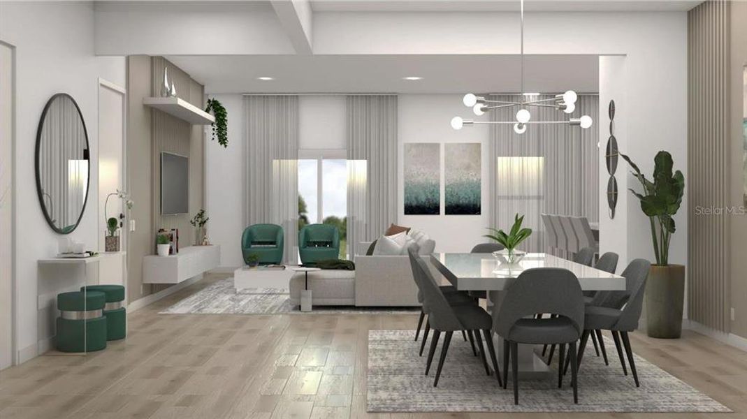 Furnished interior view inside a new home in , North Port (Image 4). Furnished interior view inside a new home in , North Port (Image 4).