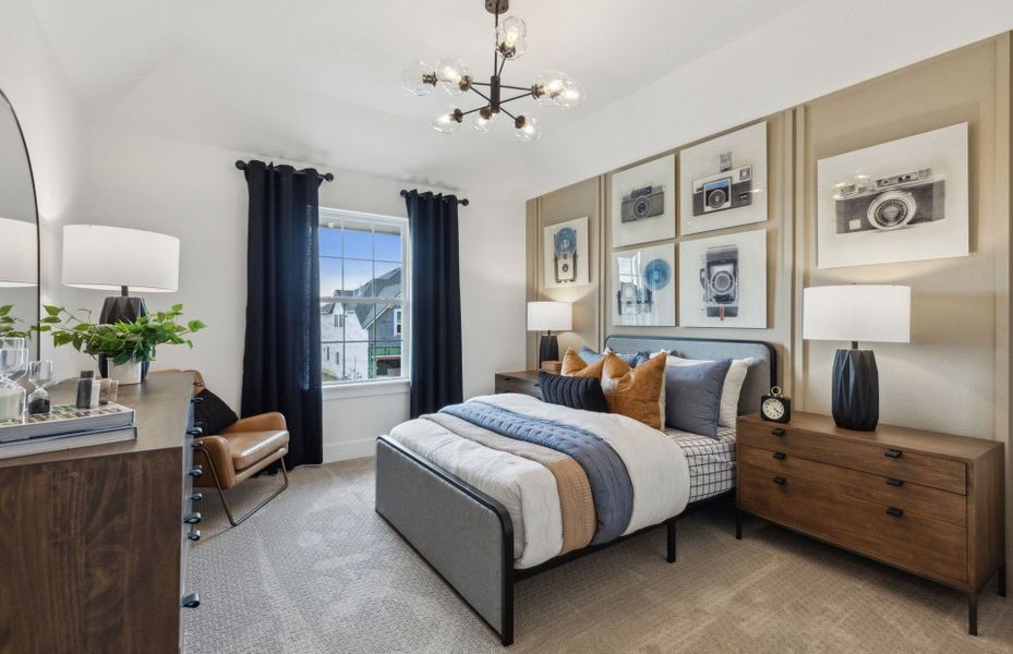 Furnished interior view inside a new home in Creekview Meadows, Pilot Point (Image 10).