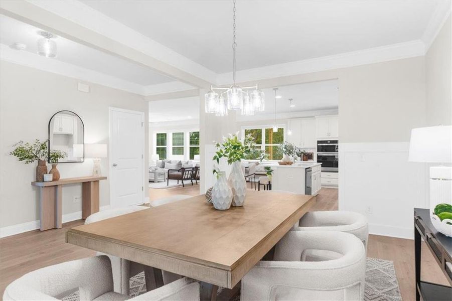 Furnished interior view inside a new home in River Rock, Ball Ground (Image 45).