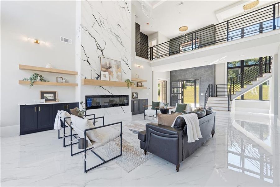 Furnished interior view inside a new home in , Dacula (Image 36).