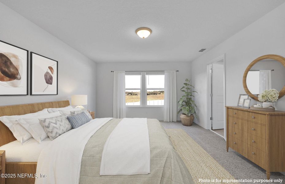 Furnished interior view inside a new home in Wells Landing, Jacksonville (Image 5).