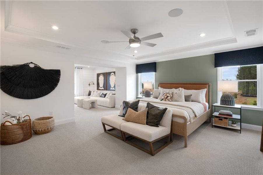 Furnished interior view inside a new home in Briar Creek, Atlanta (Image 19).