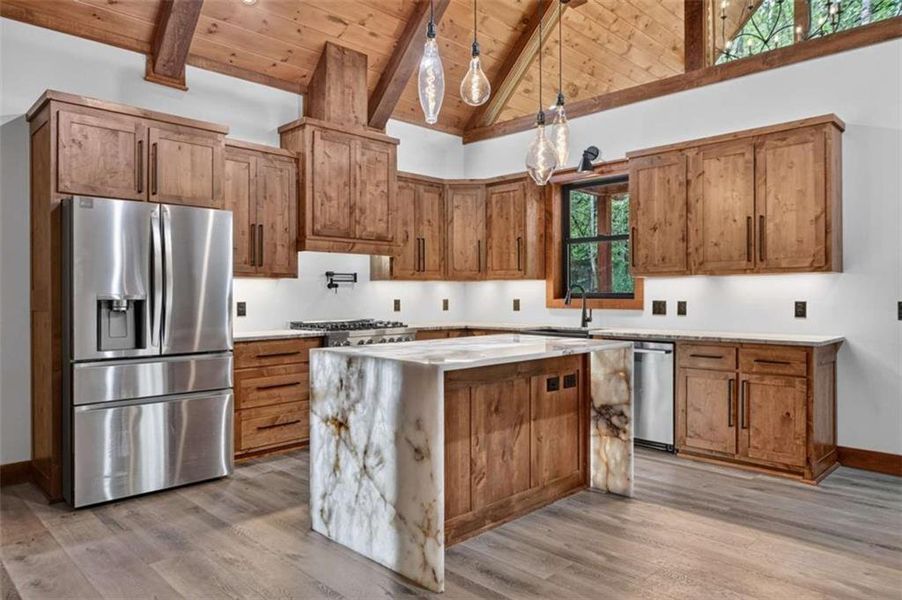 Furnished interior view inside a new home in , Ellijay (Image 7).