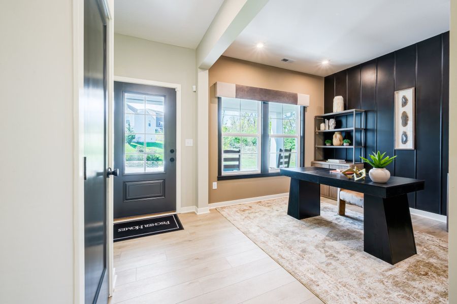 Representative furnished interior of a home built from the Wesley by Fischer Homes in Sage Woods, Dallas (Image 7).