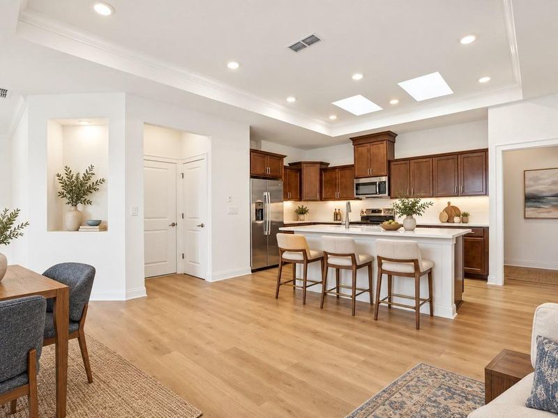 Furnished interior view inside a new home in , Holly Springs (Image 8).