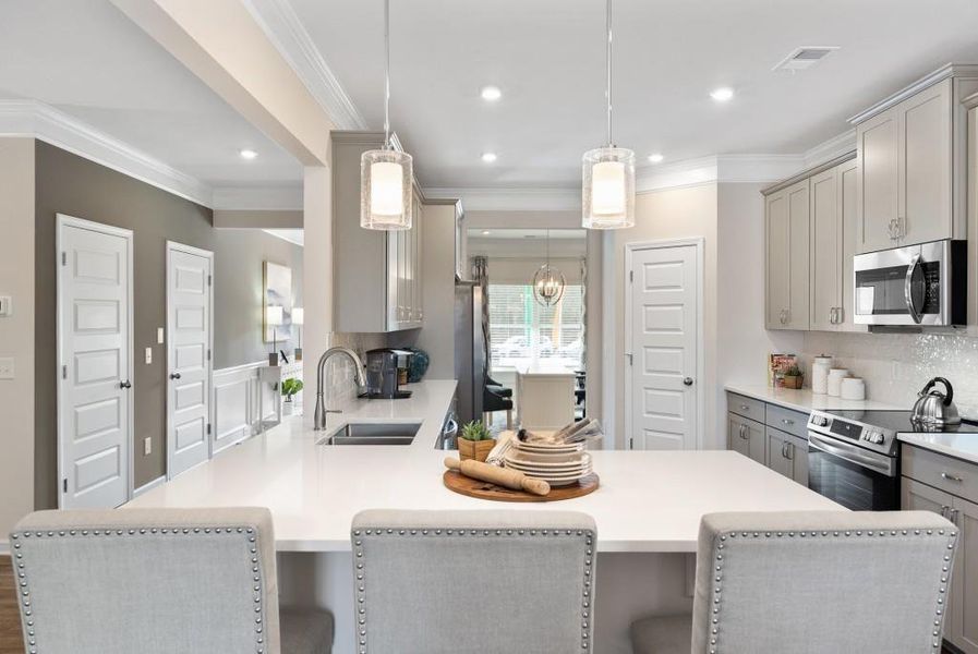 Furnished interior view inside a new home in Jones Ridge, Dallas (Image 23). Furnished interior view inside a new home in Jones Ridge, Dallas (Image 23).