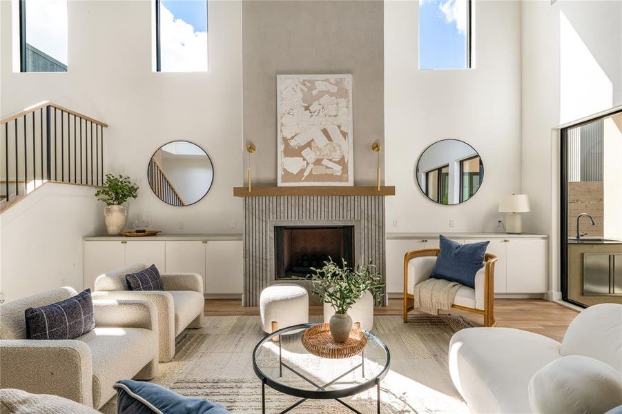 Furnished interior view inside a new home in , Dallas (Image 5).